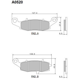 Nissin Brake Pads Kawasaki / Suzuki 250-1500cc 95-19