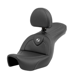 SADDLEMEN Roadsofa Carbon Fiber Seat With Backrest Harley Davidson FXD / FXDB / FXDC / FXDL / FXDWG 1450-1800 06-17