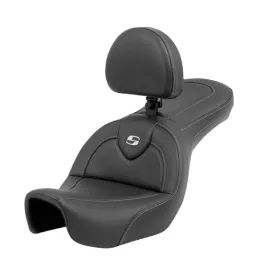 SADDLEMEN Roadsofa anglies pluošto sėdynė su atlošu Harley Davidson FXD / FXDB / FXDC / FXDL / FXDWG 1450-1800 06-17