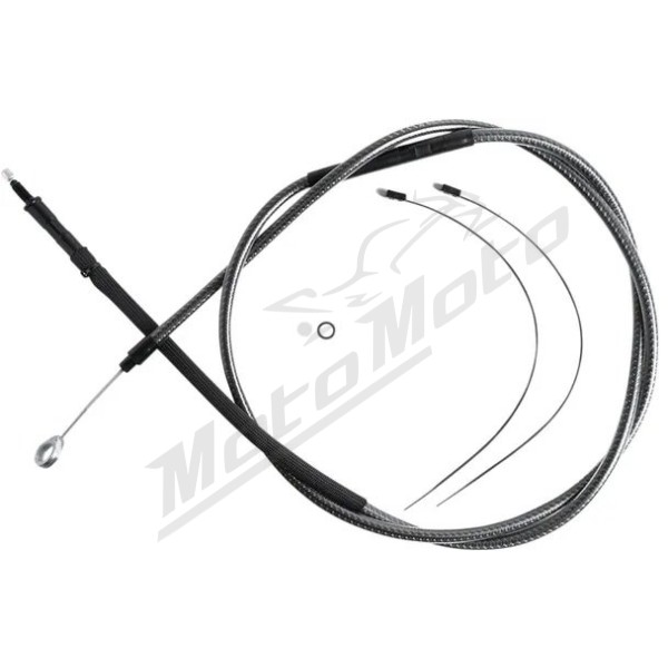 MAGNUM SHIELDING Polished Karbon Fiber Clutch Cable Harley Davidson FLD / FLS / FLSTF / FLSTN / FXDL / FXST / FXSTC 1450/1690 06-17 189.5cm