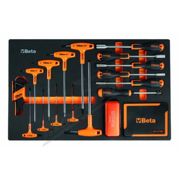 BETA RSC24/8 Mobile Roller Cab 8 Drawers + Assortment of 445 tools