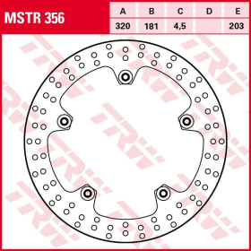 Trw front brake disc (320x181x4.5mm) BMW F / K / R 800-1200 05-08