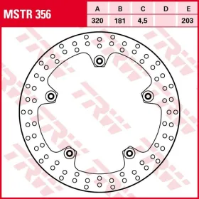 TRW Priekinis Stabdžių Diskas (320x181x4.5mm) BMW F / K / R 800-1200 05-08