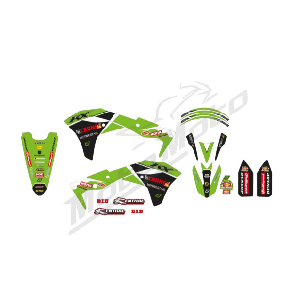 Blackbird Decal set REPLICA KAWASAKI RACING TEAM 22 Kawasaki KX 250F 2017-2020