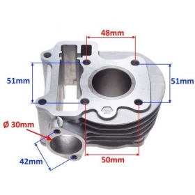 Cilindro komplektas HONDA 50cc / Ø37,8 / PIN Ø10 4T