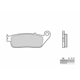 BREMBO Street Sintered stabdžių trinkelės galinės HONDA ST / YAMAHA MT-01 1100-1700cc 1990-2009