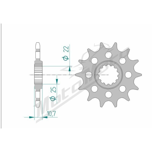 AFAM Steel Standard Front Sprocket 21511 - 520 14-16 teeth YAMAHA YZF-R6 600cc 06-21