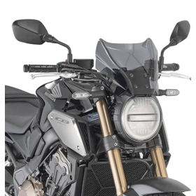 KAPPA Windshield smoked 22x31cm Honda / CF Moto / Yamaha / Keeway 125-1000 18-25