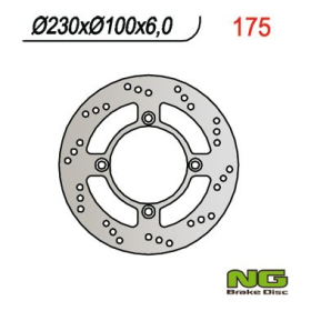NG BRAKES Rear Fixed Brake Disc 230mm Kawasaki ZR / Zephyr / ZX / ZZR 600-750cc 90-06