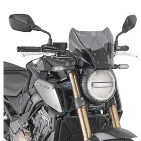 KAPPA Windshield smoked 22x31cm Honda / CF Moto / Yamaha / Keeway 125-1000 18-25