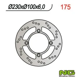 NG BRAKES Rear Fixed Brake Disc 230mm Kawasaki ZR / Zephyr / ZX / ZZR 600-750cc 90-06