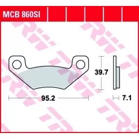 BRAKE PADS TRW MCB860SI OFFROAD