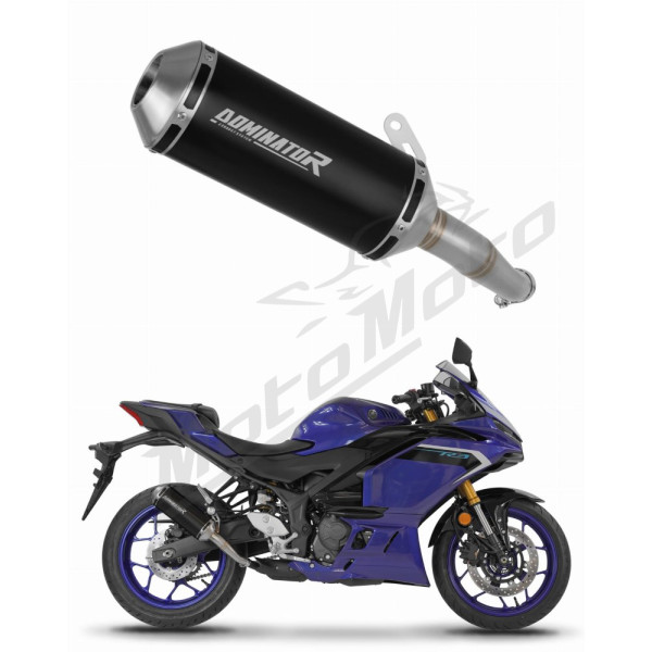 Dominator išmetimo bakelis OV G2 BLACK + dB killer Yamaha YZF-R3 2025->