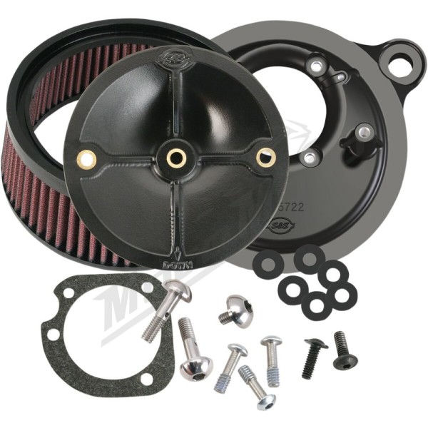 S&S CYCLE Super Stock™ Stealth Air Cleaner Kit Harley Davidson FLD / FLHR / FLHRC 1340-1800cc 99-15