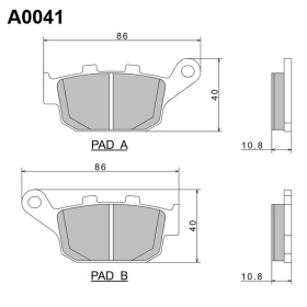 Nissin Brake Pads Buell / Honda / Yamaha / Triumph 250-1200cc 87-02