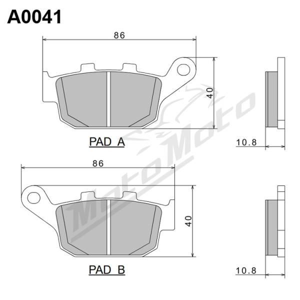 Nissin Brake Pads Buell / Honda / Yamaha / Triumph 250-1200cc 87-02
