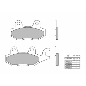 BREMBO Off-Road Sintered Metal Brake pads ​​​​​​​front YAMAHA DT / YFZ 200-450cc 1991-2023