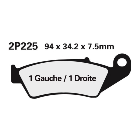 NISSIN stabdžių trinkelės Fantic / Honda / Suzuki / Yamaha 50-750cc 92-24
