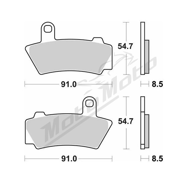 Sbs street performance (excel) sinter kh748 front brake pads BMW R 18 1800 21-25