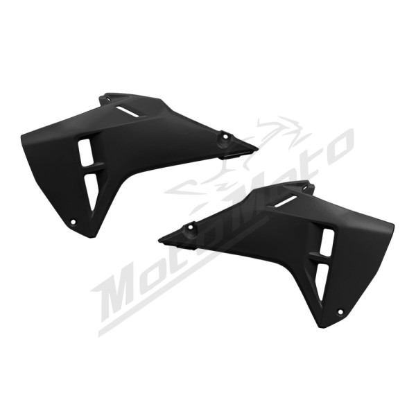 UFO Juodi radiatoriaus šoniniai plastikai Honda CRF 250-450cc 21-25