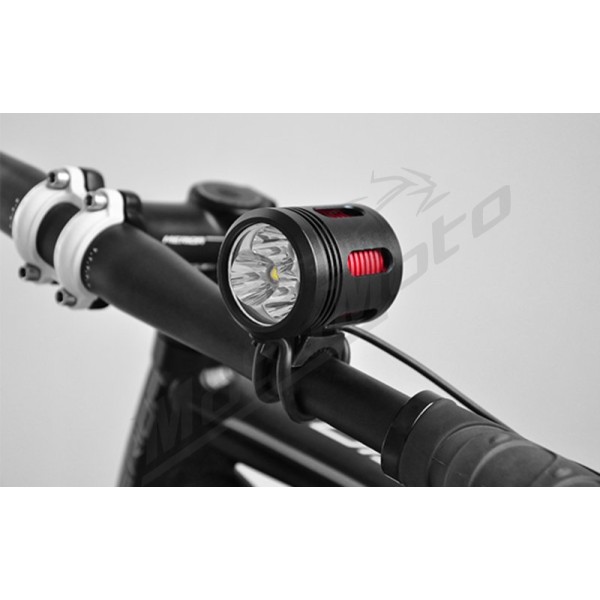 V BIKE Bicycle Headlight Led 3000Lm External Rechargeable Battery