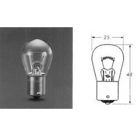 Light bulbs orange 12V 21W BA15S / 10pcs