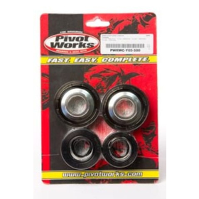 Pivot works rear wheel bearing set with waterproof bushings Kawasaki KX / KLX 125-450 03-24