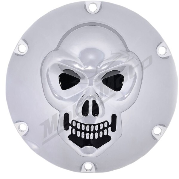 DRAG SPECIALTIES Chrome 3-D Skull Derby Cover Harley Davidson XL / XR 883-1200cc 04-22