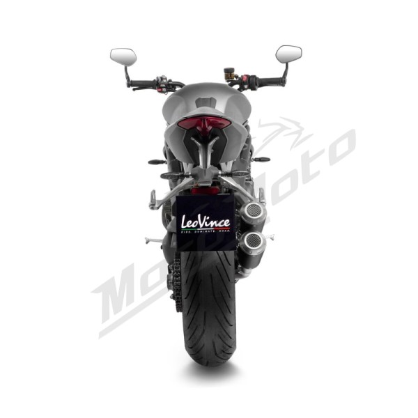 LEOVINCE LV-10 Black Edition Slip-On Muffler TRIUMPH SPEED TRIPLE 1200 21-26