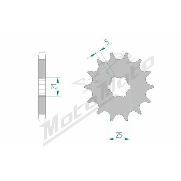 AFAM Steel Standard Front Sprocket 30301 - 530 15-17 teeth YAMAHA XS / RD 250-400cc 74-83
