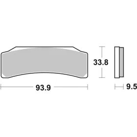 SBS DS Racing Dual Sintered Brake Pads BREMBO RACING CALIPERS SBK RACING DX