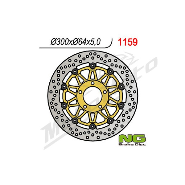 NG BRAKES Front Floating Brake Disc 300mm Suzuki GSF / GSX / GV 125-1200cc 85-12