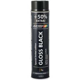 MOTIP Black Gloss Juodi Blizgūs Aerozoliniai Dažai - 600ml