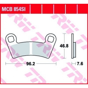 BRAKE PADS TRW MCB854SI OFFROAD