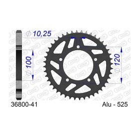 AFAM Aluminium Rear Sprocket 525 41-42 teeth APRILIA RSV 1000 97-05