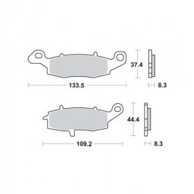 BRAKE PADS FERODO FDB2049P / MCB681 STANDARD PLATINUM