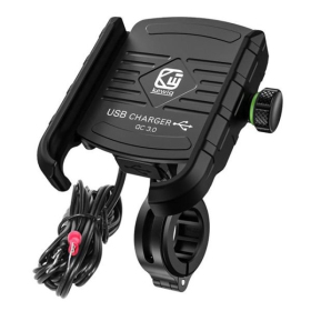 4Ride Mobile phone holder Quick Charge 3.0 R9-metal