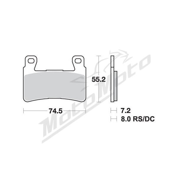 SBS KH265 Brake Pads HONDA CBR 600RR 03-04
