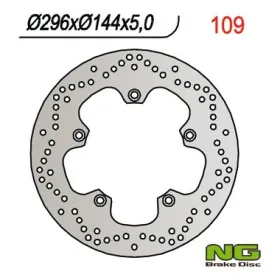NG BRAKES Priekinis fiksuotas stabdžių diskas 296mm Honda / Suzuki 400-750cc 83-08