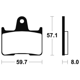 TECNIUM Street Performance Sintered Metal Brake pads MR215 Kawasaki / Harley Davidson / MZ 883/1400 01-22