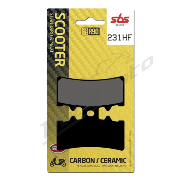 SBS 231HF HF Street Ceramic Organic Brake Pads BMW C / CE 400cc 18-24