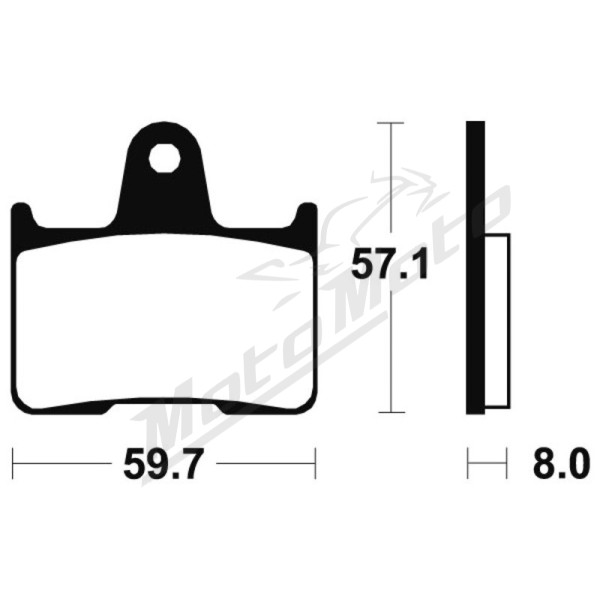 TECNIUM Street Performance Sintered Metal Brake pads MR215 Kawasaki / Harley Davidson / MZ 883/1400 01-22