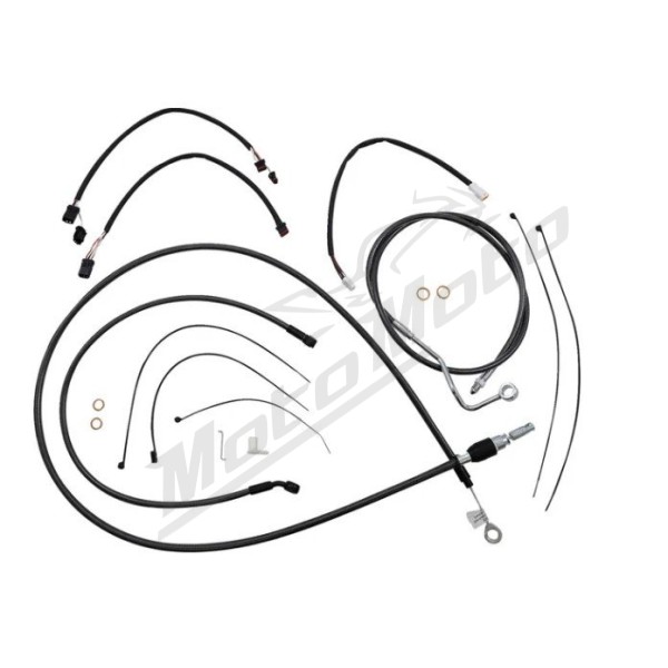 MAGNUM SHIELDING Black Pearl Handlebar Installation Kit 38/43cm Harley Davidson FLHR 1750 21-22