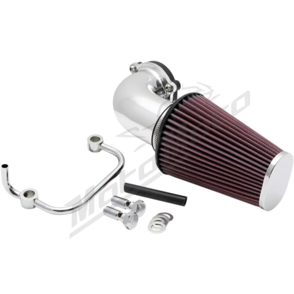 K&N Air Filter Chrome Kit Harley Davidson 883/1200 04-22