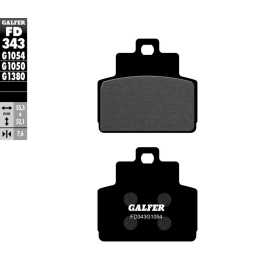 GALFER Semi-Metallic Brake Pads Piaggio / Vespa 125-300 05-25