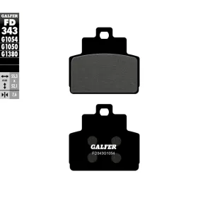GALFER Pusiau metalinės stabdžių trinkelės Piaggio / Vespa 125-300 05-25