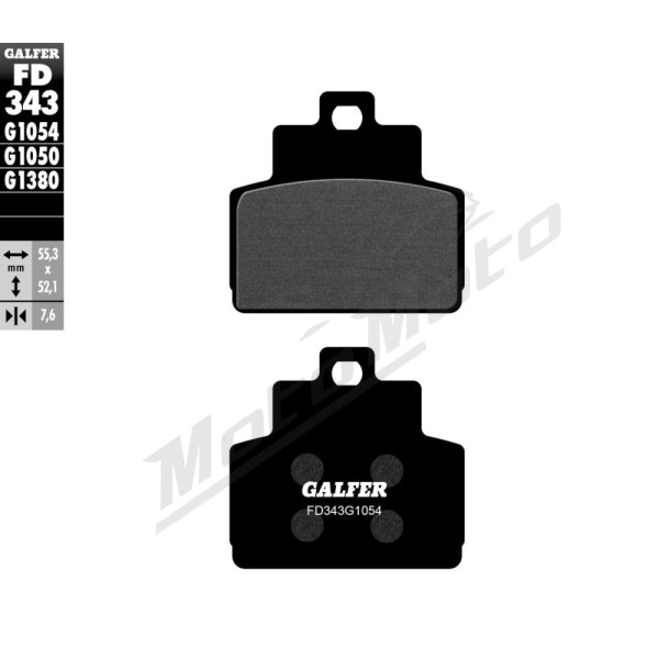 GALFER Semi-Metallic Brake Pads Piaggio / Vespa 125-300 05-25