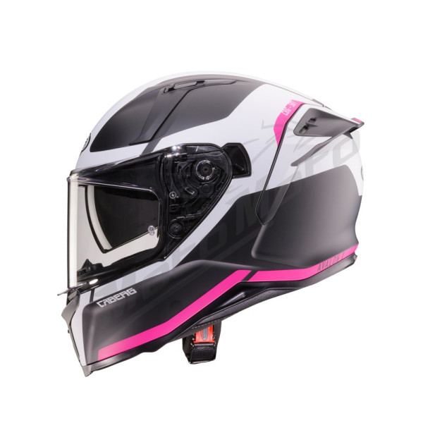 Helmet Caberg Avalon X Pure Matte Black/White/Pink