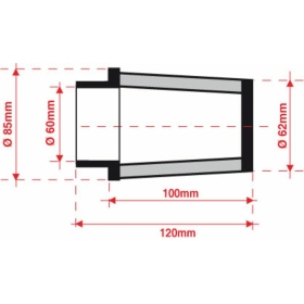 BMC universalus oro filtras Ø60 mm FMSA60-100