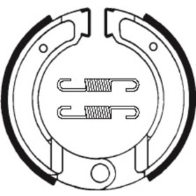 TECNIUM Scooter/Street/Off-Road Organic Brake shoes BA120 KTM 125/175cc 74-83